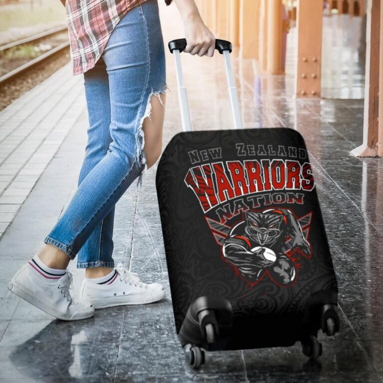 NRL New Zealand Warriors Rupby Luggage Covers, New Zealand Suitcase Covers K4