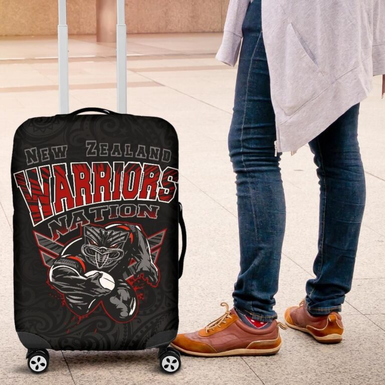 NRL New Zealand Warriors Rupby Luggage Covers, New Zealand Suitcase Covers K4