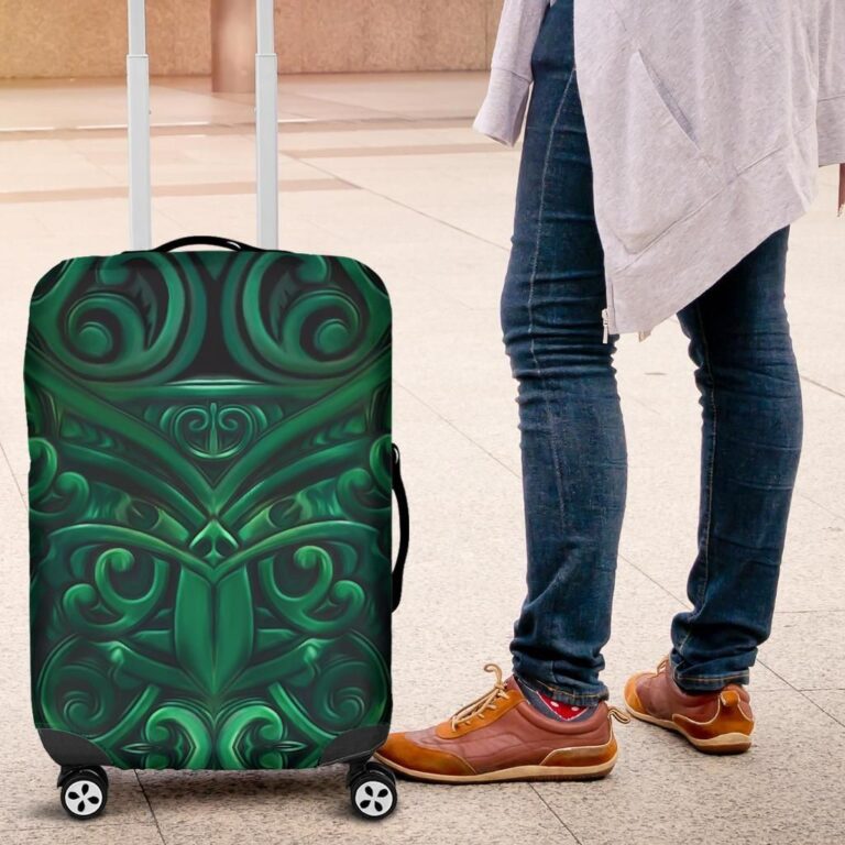 NRL New Zealand Warriors Rugby Luggage Covers, New Zealand Maori Suitcase Covers K4