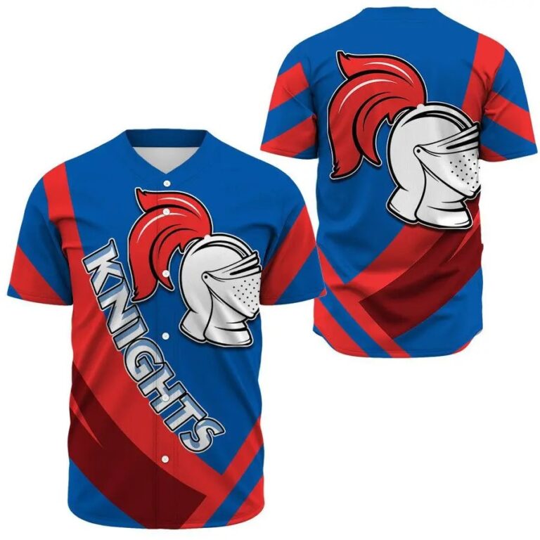 NRL Newcastle Knights Simple Style Baseball Jersey