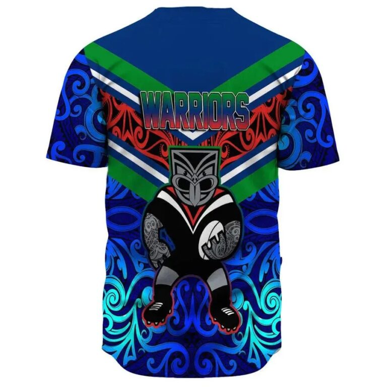 NRL New Zealand Warriors Aboriginal Tattoo Baseball Jersey