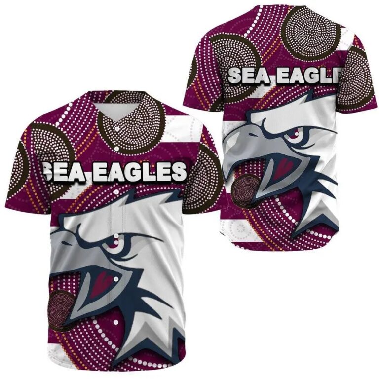 NRL Manly Warringah Sea Eagles Indigenous Baseball Jersey