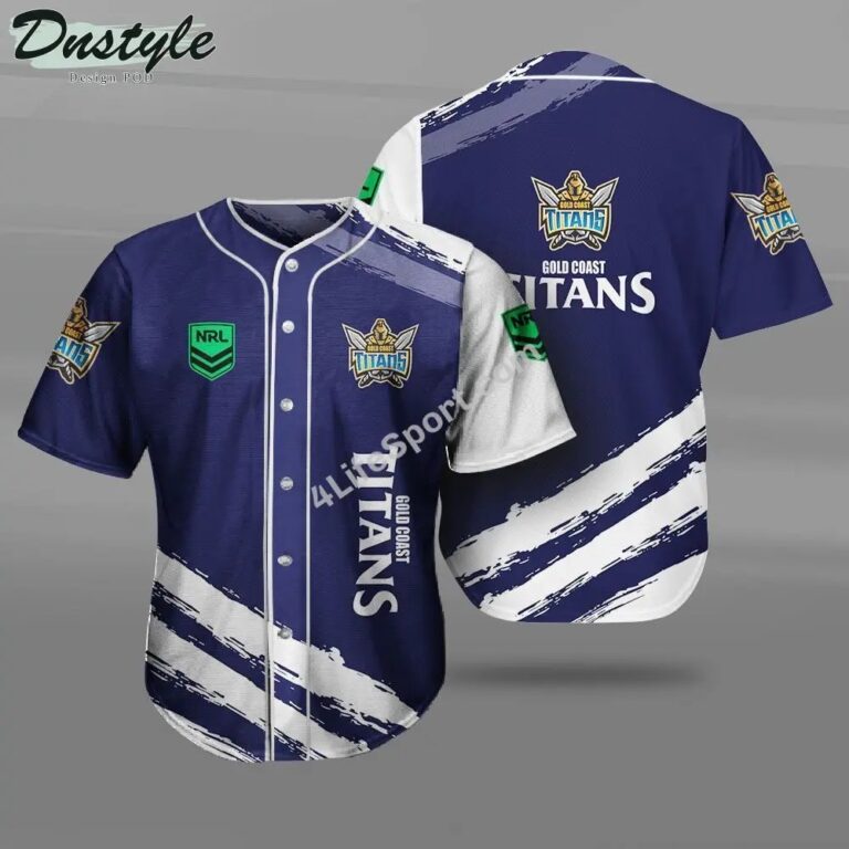 NRL Gold Coast Titans Baseball Jersey V2