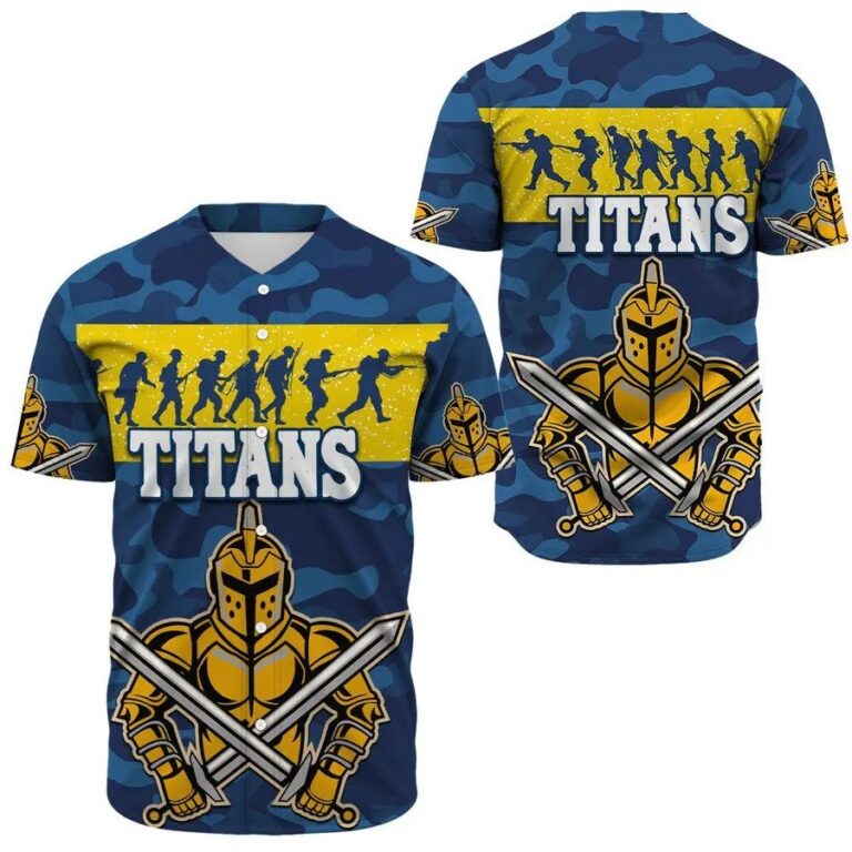 NRL Gold Coast Titans ANZAC Victory Baseball Jersey