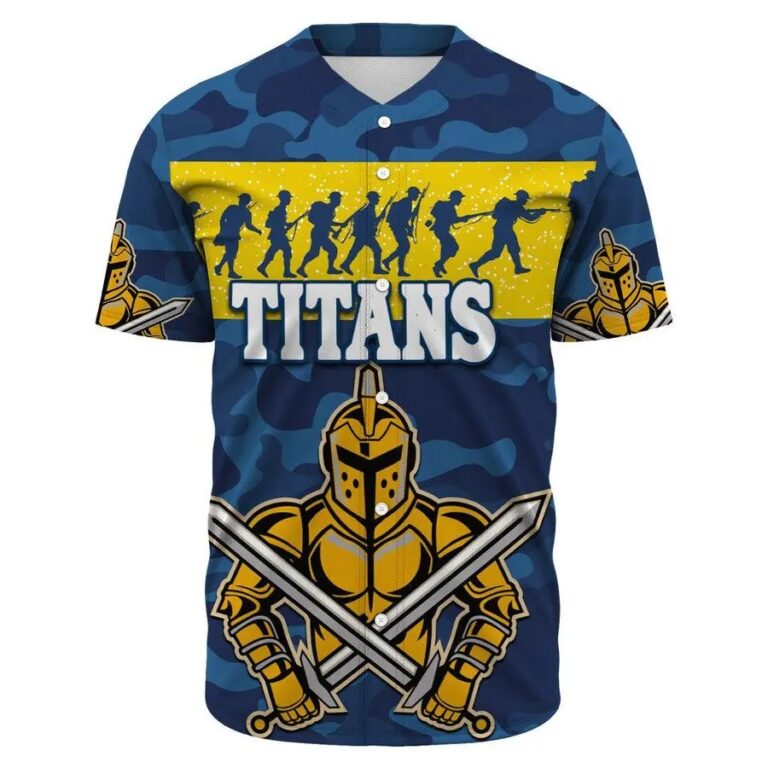 NRL Gold Coast Titans ANZAC Victory Baseball Jersey