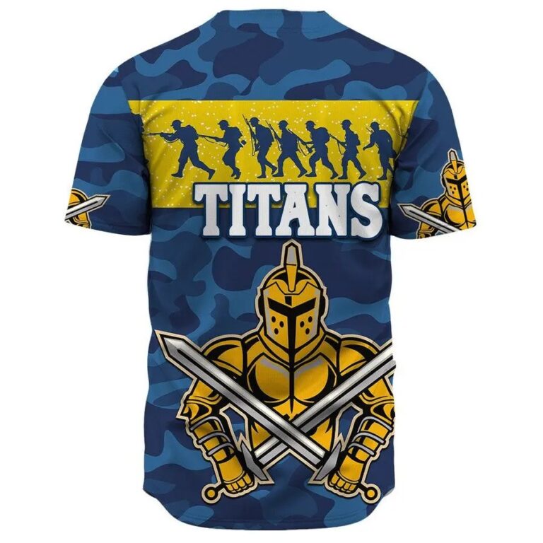 NRL Gold Coast Titans ANZAC Victory Baseball Jersey
