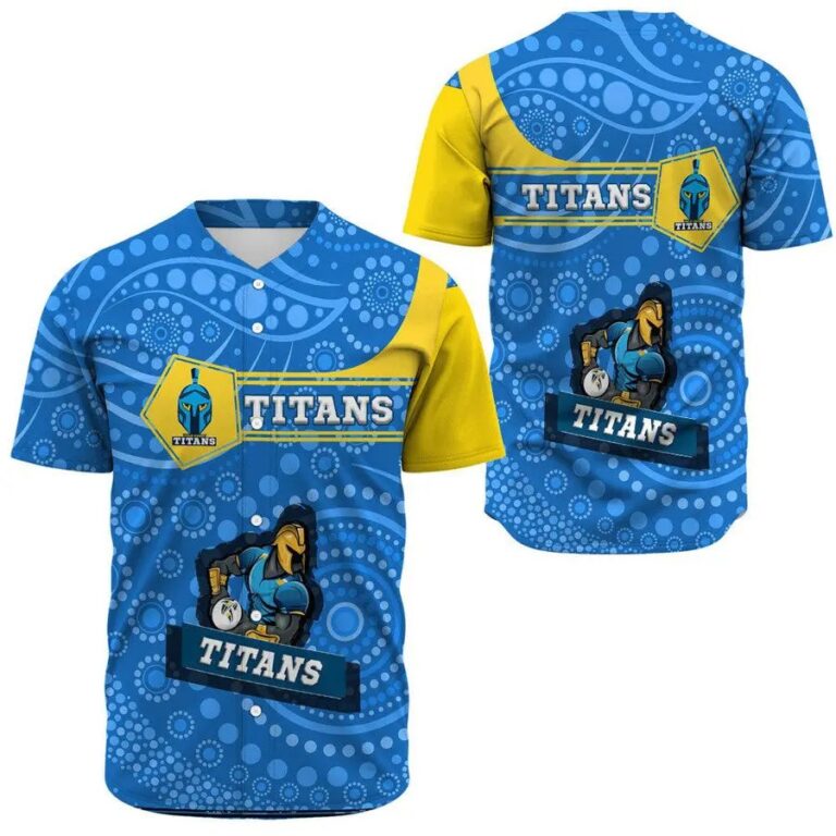 NRL Gold Coast Titans Indigenous Baseball Jersey