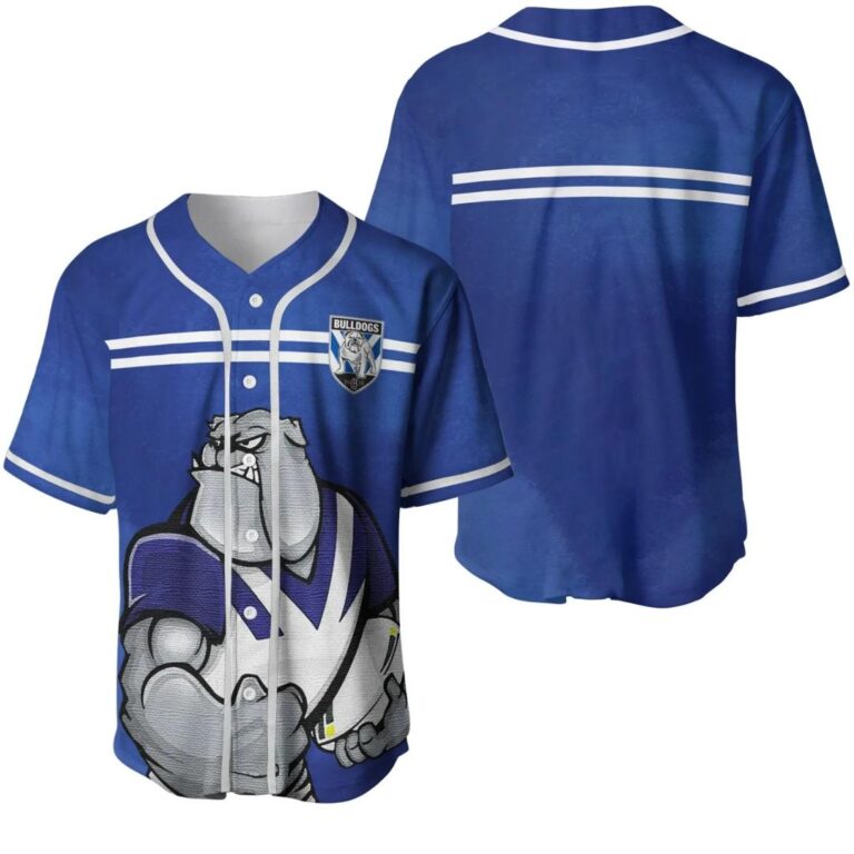 NRL Canterbury-Bankstown Bulldogs Blue Baseball Jersey