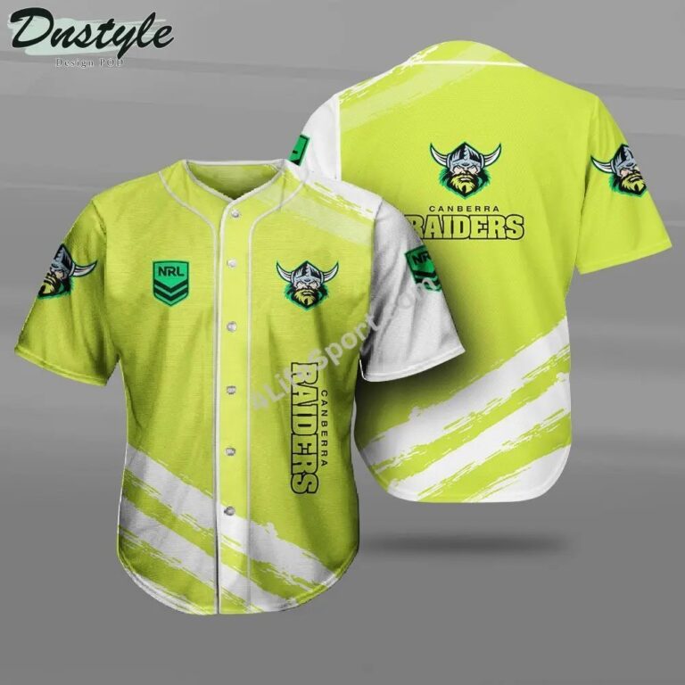 NRL Canberra Raiders Lime Baseball Jersey