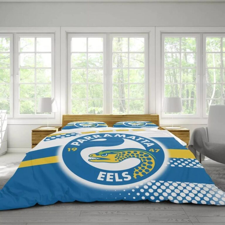 NRL Parramatta Eels Simple Style Bedding Duvet Cover + 1|2 Pillow Cases