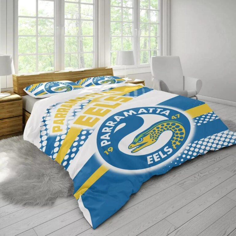 NRL Parramatta Eels Simple Style Bedding Duvet Cover + 1|2 Pillow Cases