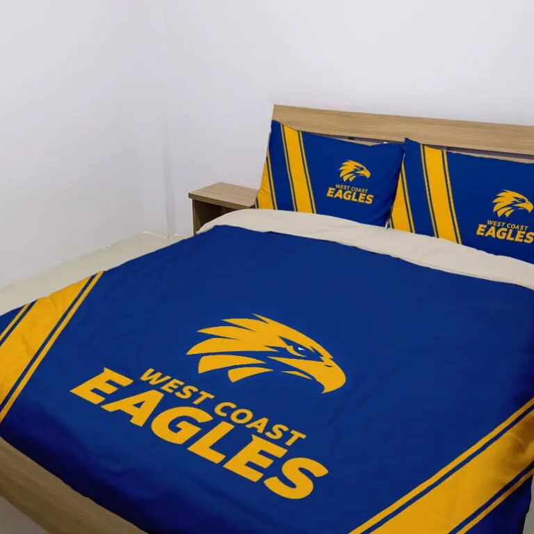 AFL West Coast Eagles Bedding Duvet Cover + 1|2 Pillow Cases