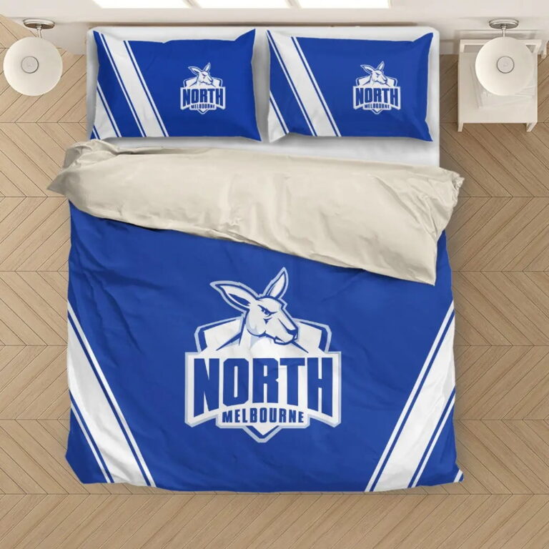 AFL North Melbourne Kangaroos Bedding Duvet Cover + 1|2 Pillow Cases