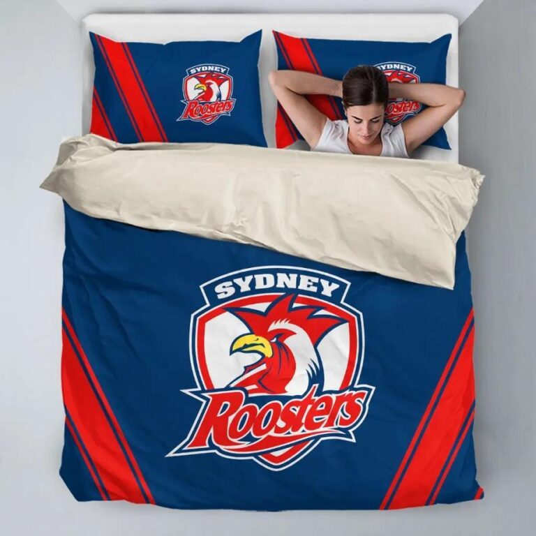 NRL Sydney Roosters Bedding Duvet Cover + 1|2 Pillow Cases