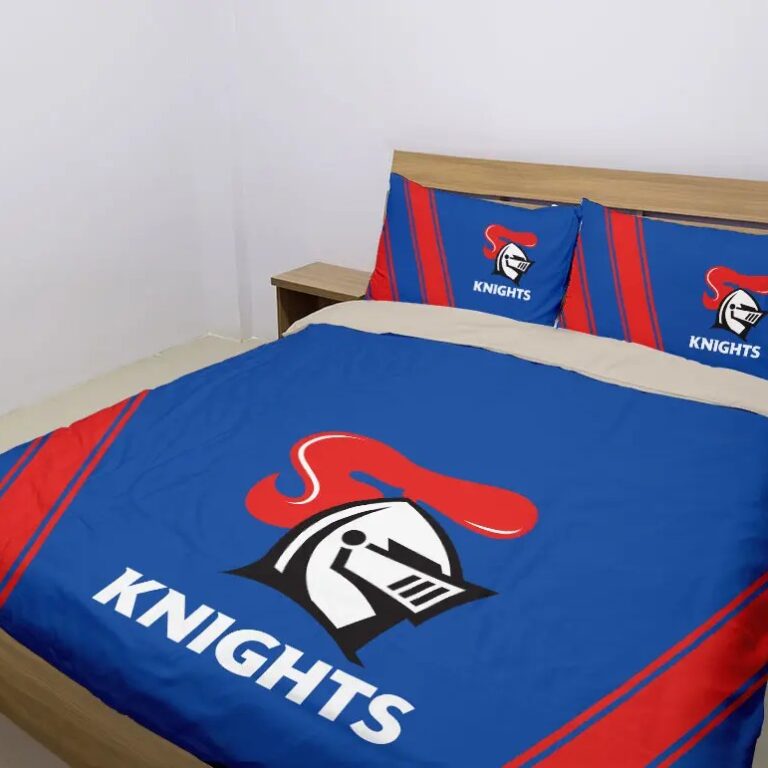 NRL Newcastle Knights Bedding Duvet Cover + 1|2 Pillow Cases