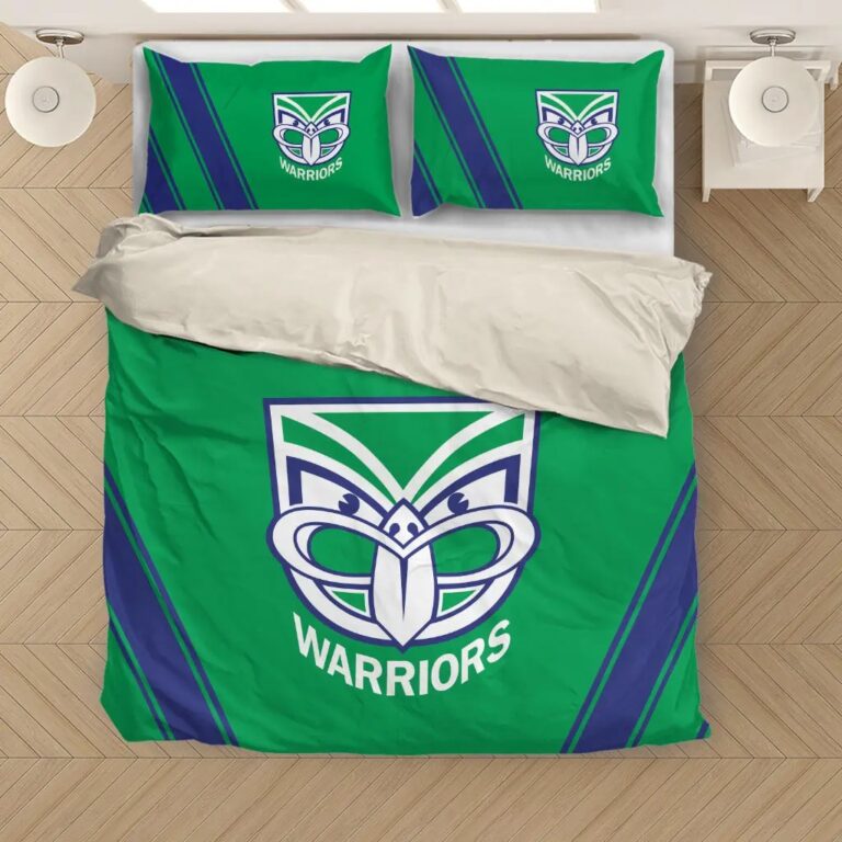 NRL New Zealand Warriors Bedding Duvet Cover + 1|2 Pillow Cases