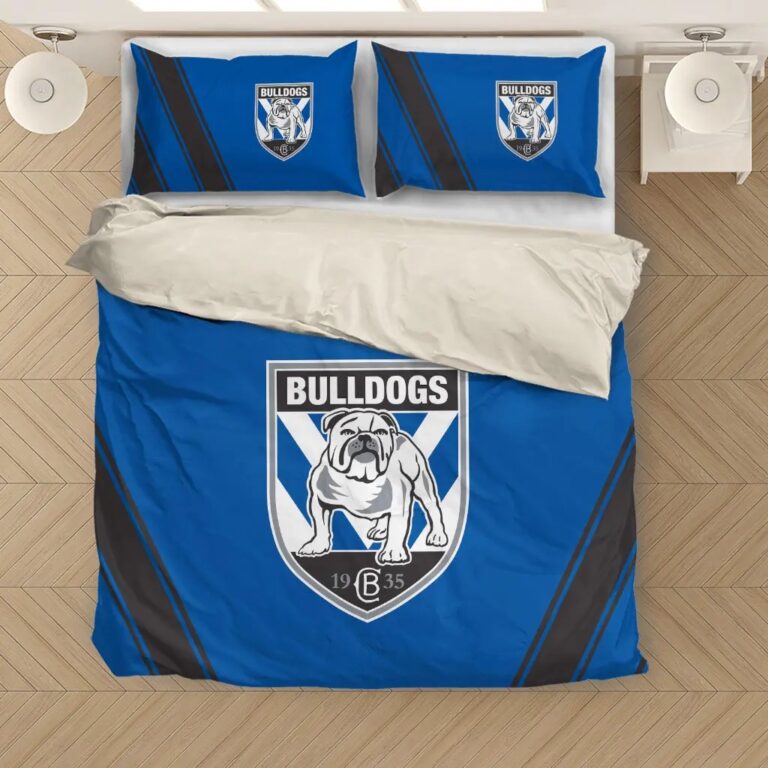 NRL Canterbury Bankstown Bulldogs - Bedding Duvet Cover + 1|2 Pillow Cases