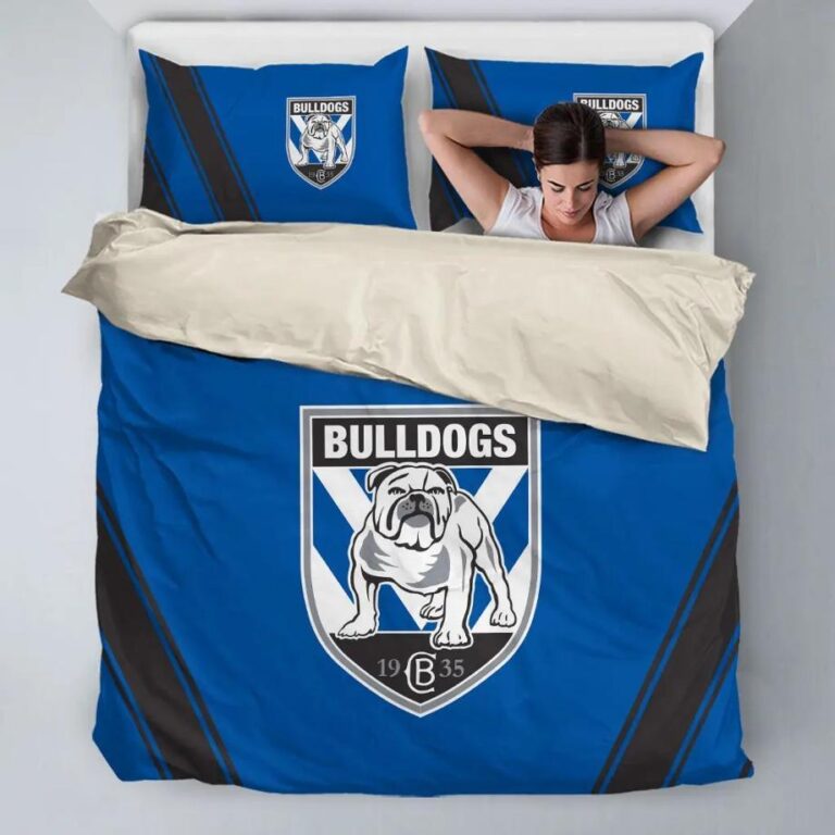 NRL Canterbury Bankstown Bulldogs - Bedding Duvet Cover + 1|2 Pillow Cases