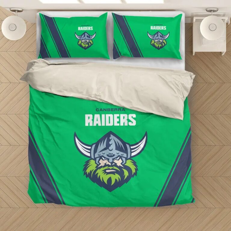 NRL Canberra Raiders Bedding Duvet Cover + 1|2 Pillow Cases