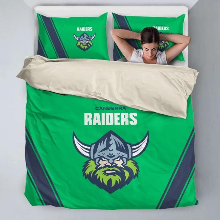 NRL Canberra Raiders Bedding Duvet Cover + 1|2 Pillow Cases