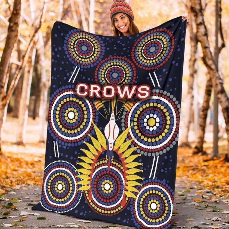 AFL Adelaide Crows Indigenous Fleece Blanket