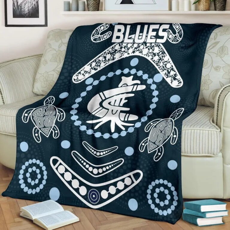 AFL Carlton Blues Indigenous Fleece Blanket
