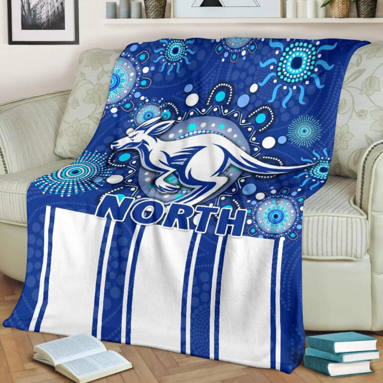 AFL North Melbourne Kangaroos Indigenous Fleece Blanket