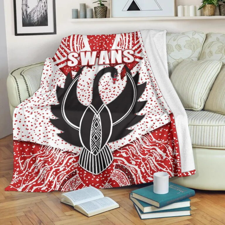 AFL Sydney Swans Indigenous Fleece Blanket