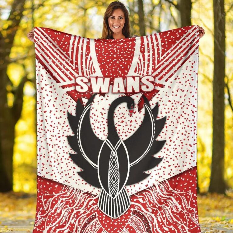 AFL Sydney Swans Indigenous Fleece Blanket