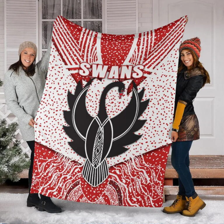 AFL Sydney Swans Indigenous Fleece Blanket