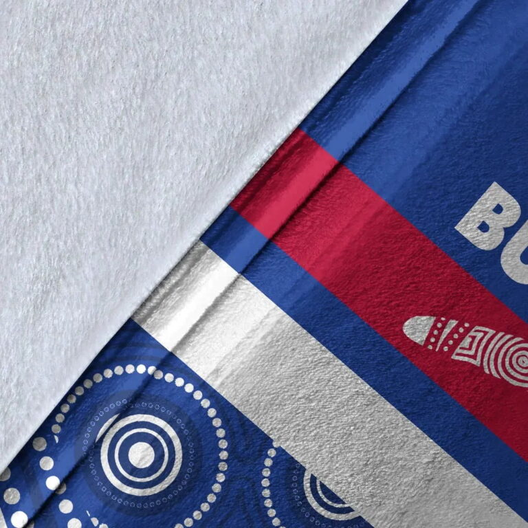 AFL Western Bulldogs Indigenous Fleece Blanket V2