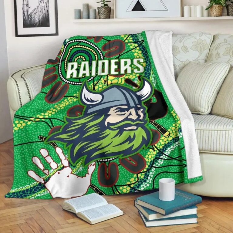 NRL Canberra Raiders Indigenous Fleece Blanket V2