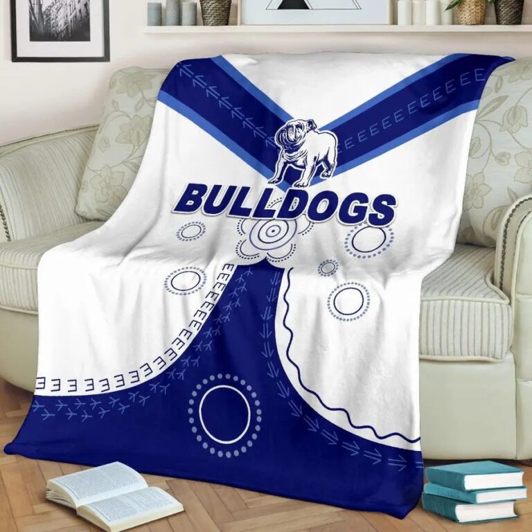 NRL Canterbury Bankstown Bulldogs - Indigenous Fleece Blanket V2