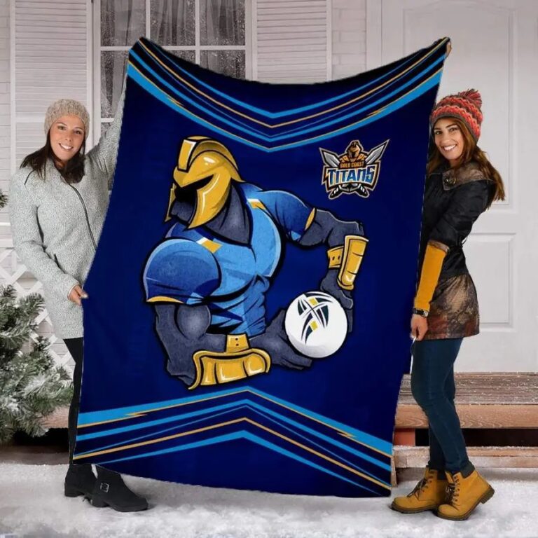 NRL Gold Coast Titans Fan Art Fleece Blanket