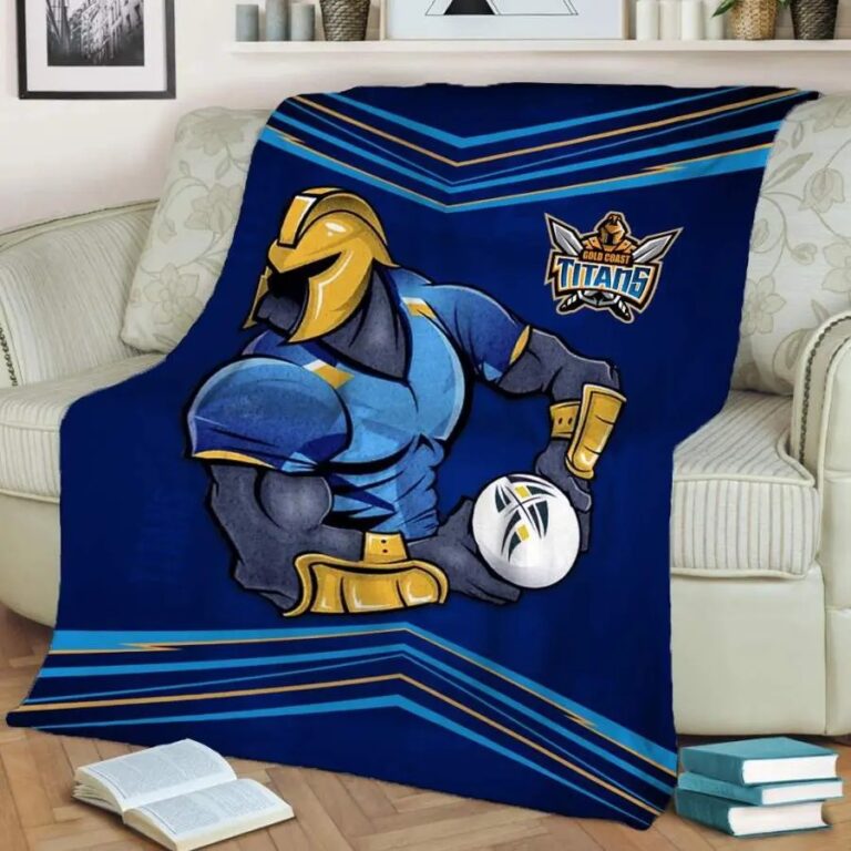 NRL Gold Coast Titans Fan Art Fleece Blanket