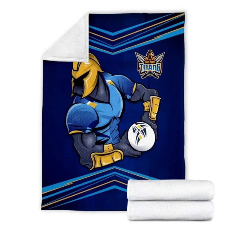 NRL Gold Coast Titans Fan Art Fleece Blanket