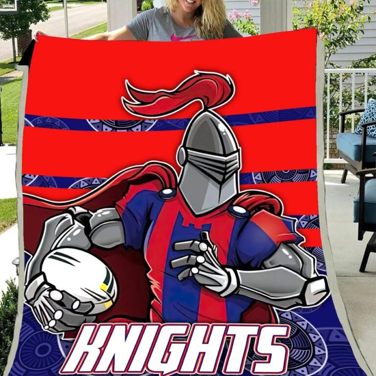 NRL Newcastle Knights Fan Art Fleece Blanket