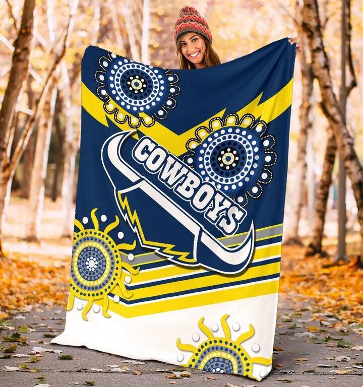 NRL North Queensland Cowboys Indigenous Fleece Blanket