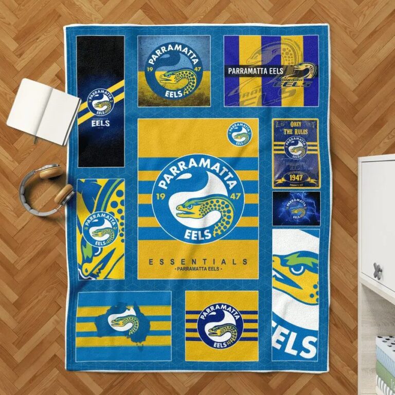 NRL Parramatta Eels Fleece Blanket V1