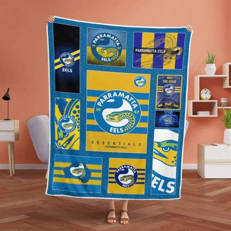 NRL Parramatta Eels Fleece Blanket V1