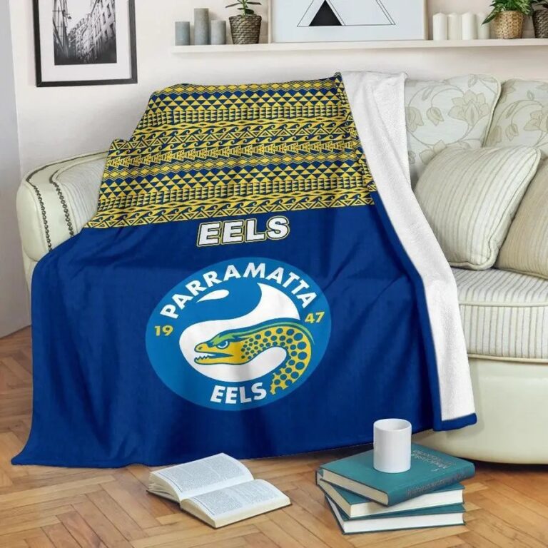 NRL Parramatta Eels Polynesian Fleece Blanket