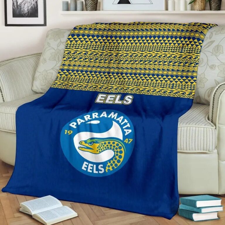 NRL Parramatta Eels Polynesian Fleece Blanket