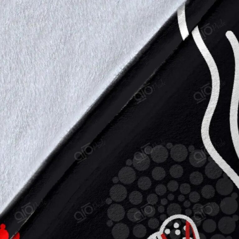 NRL St George Illawarra Dragons . Aboriginal Fleece Blanket