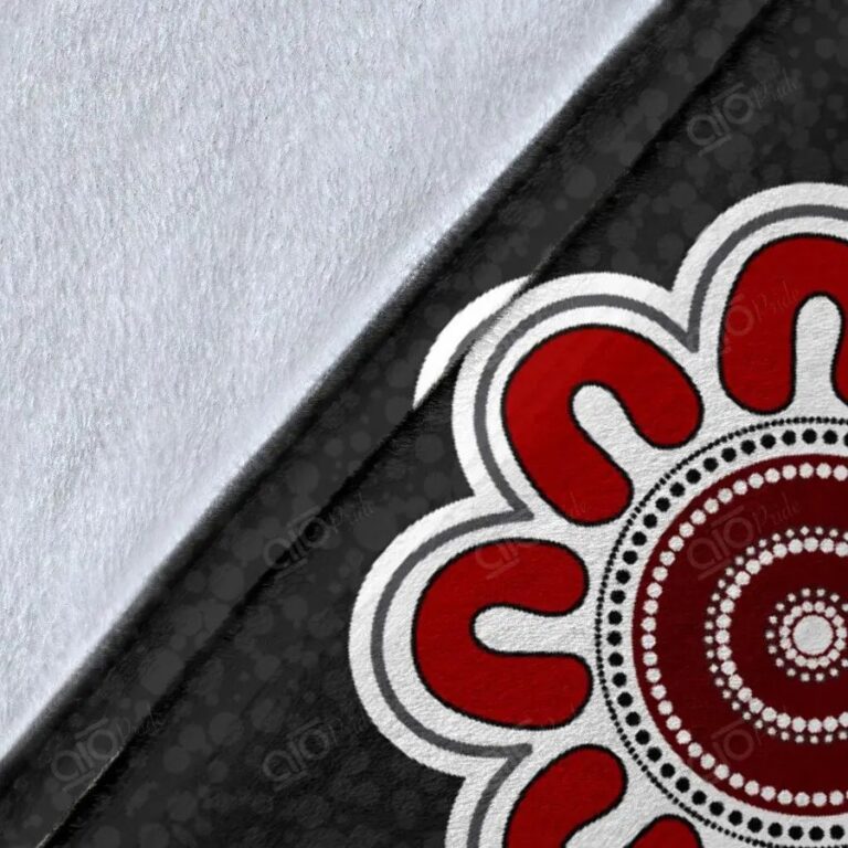 NRL St George Illawarra Dragons . Indigenous – Black Fleece Blanket