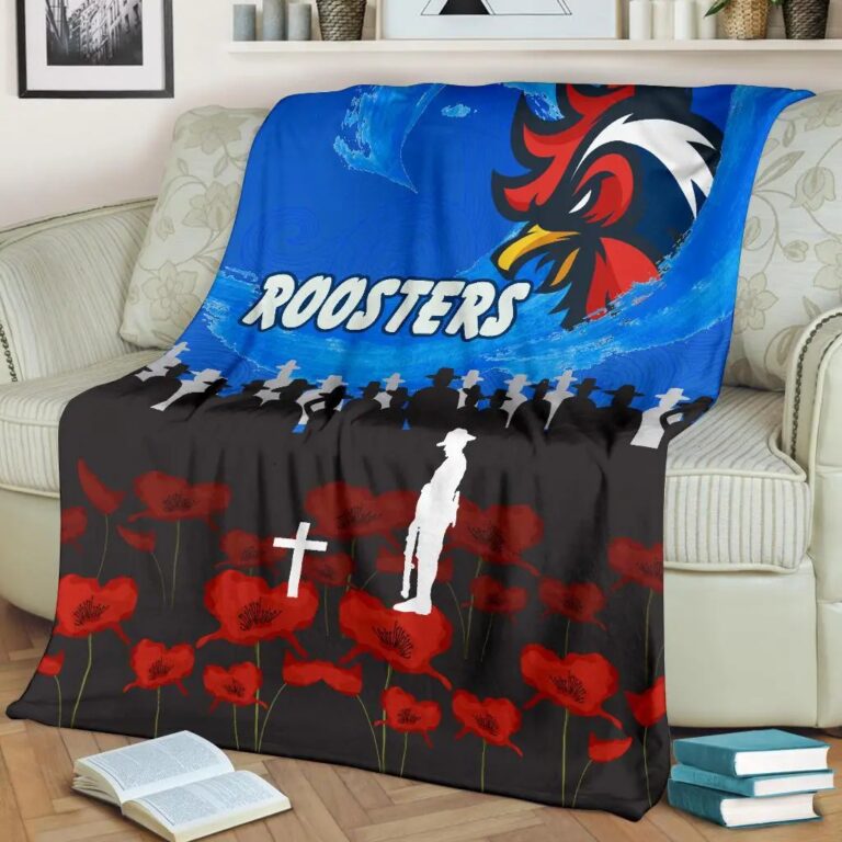 NRL Sydney Roosters ANZAC Day Fleece Blanket
