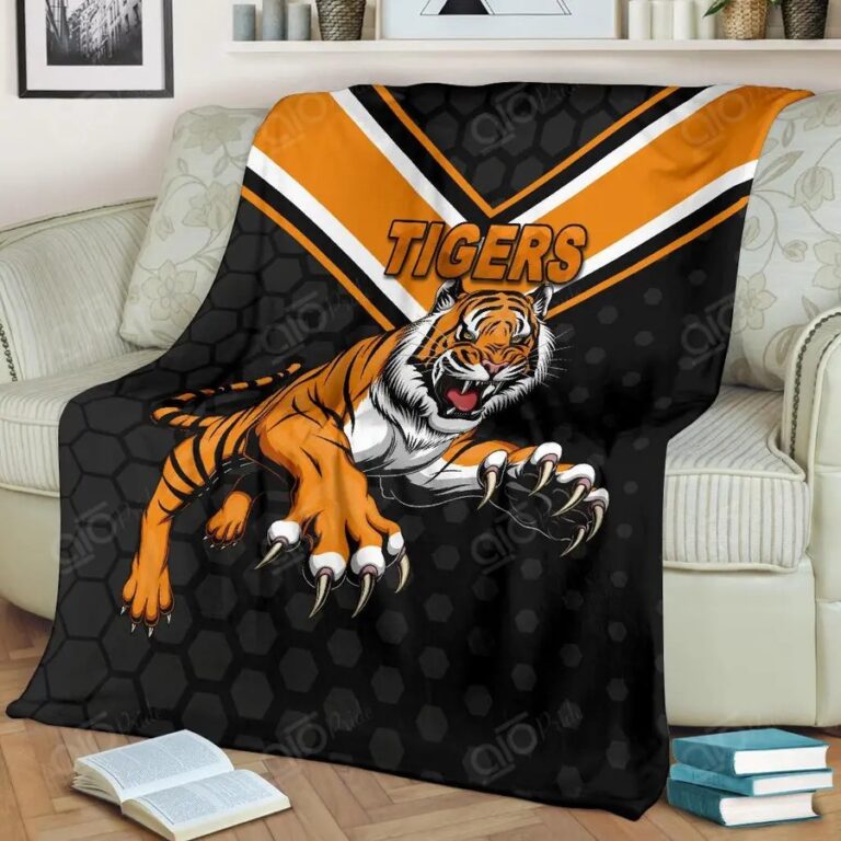 NRL Wests Tigers Mascot Fleece Blanket