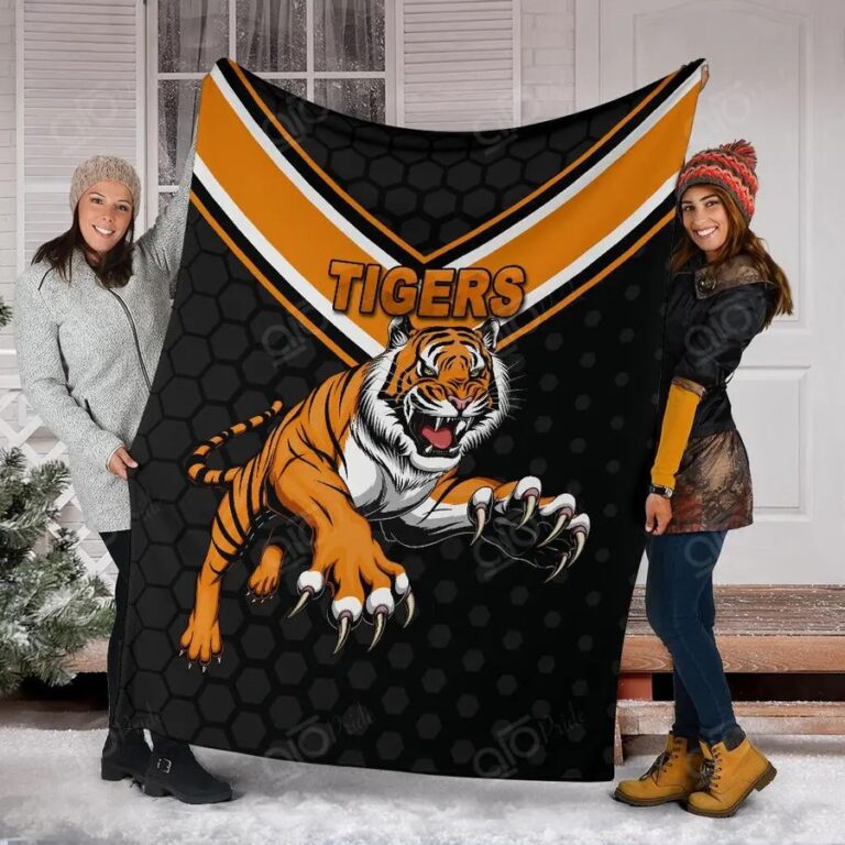 NRL Wests Tigers Mascot Fleece Blanket