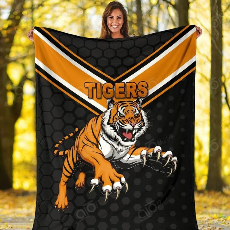 NRL Wests Tigers Mascot Fleece Blanket