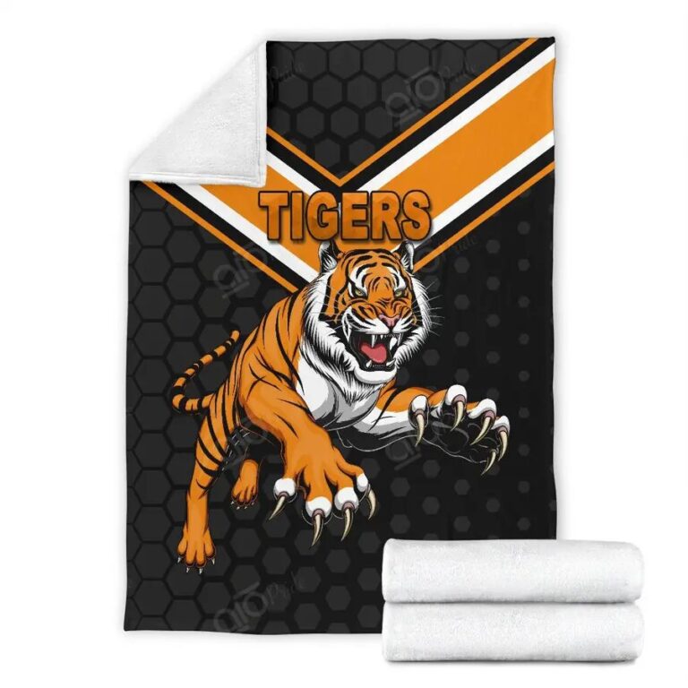 NRL Wests Tigers Mascot Fleece Blanket