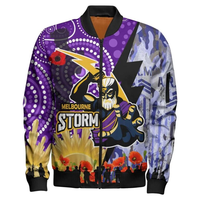 NRL Melbourne Storm Bomber Jacket V3